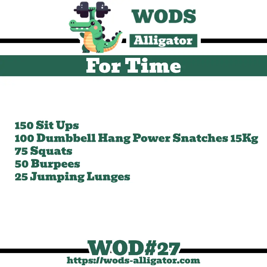 10/09/2023 – For Time WOD – Sit&Jump