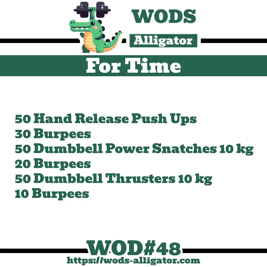 11/04/2023 – For Time WOD – Lazy Bard