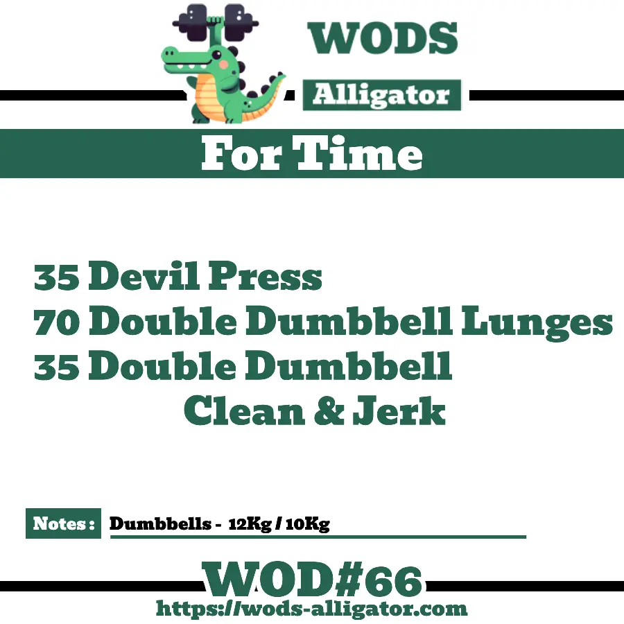 11/22/2023 – For Time WOD – Press IT